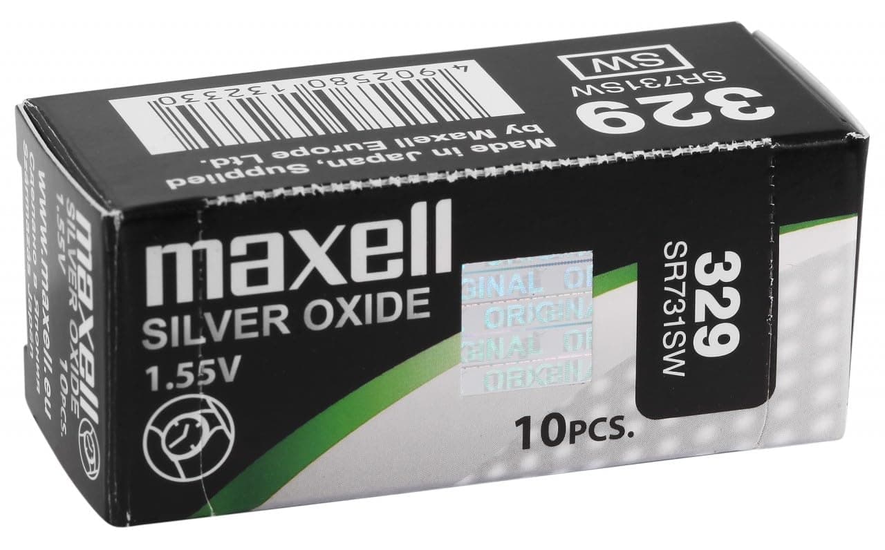 Бутонна батерия сребърна MAXELL SR731 SW / 329/, 1.55V