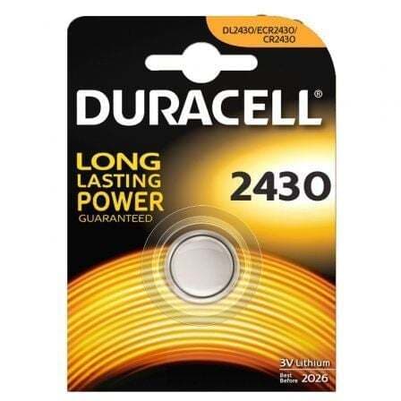 Бутонна батерия литиева DURACELL CR2430, 3V, 1 бр. в блистер, цена за 1 бр.