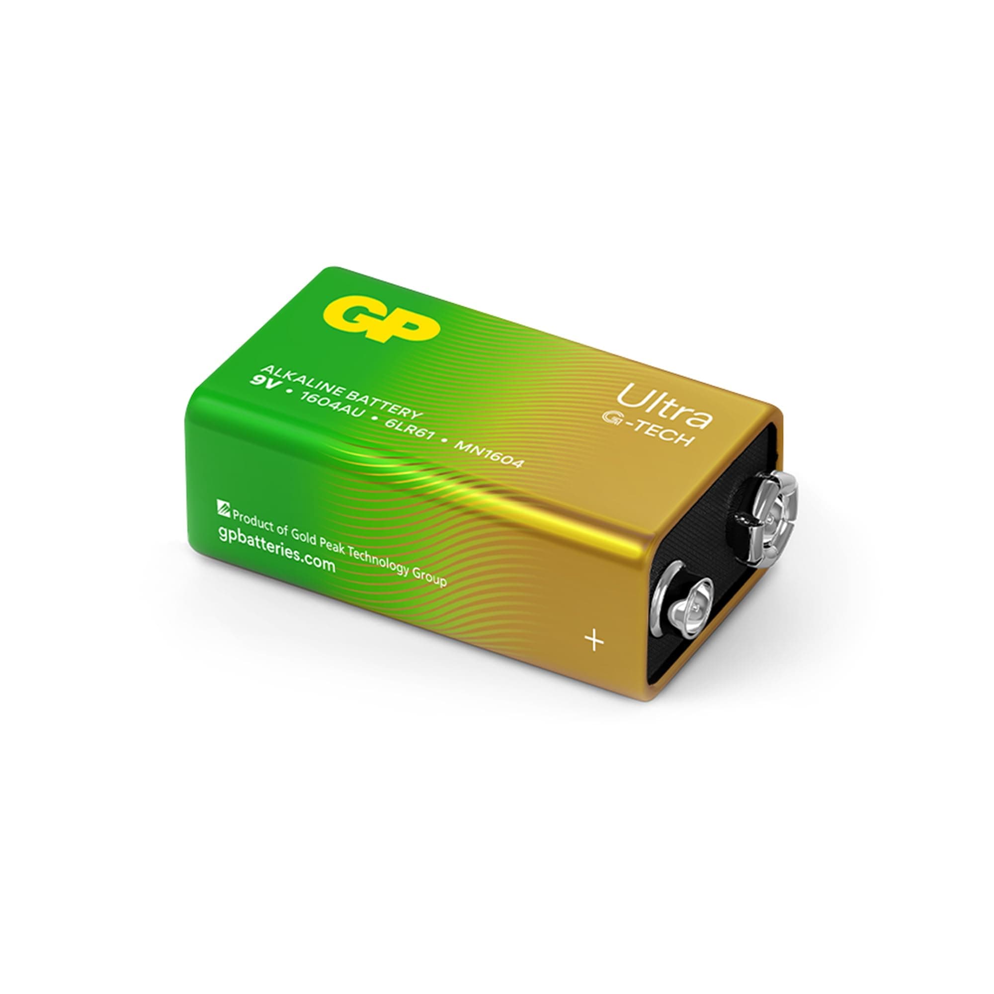 Алкална батерия GP ULTRA 6LF22 /6LR61, 9V, 1 бр., 1604AU21-SB1