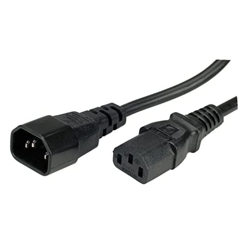 Удължителен захранващ кабел Estillo, 3 pin, Черен