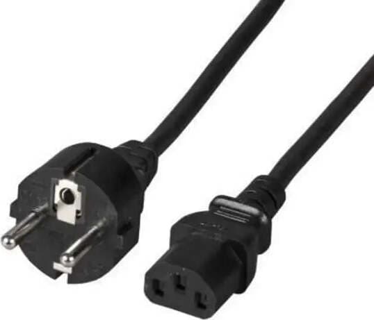 Захранващ кабел FSP Group, Шуко, 3pin(IEC C5) женско, 1.8м, Черен
