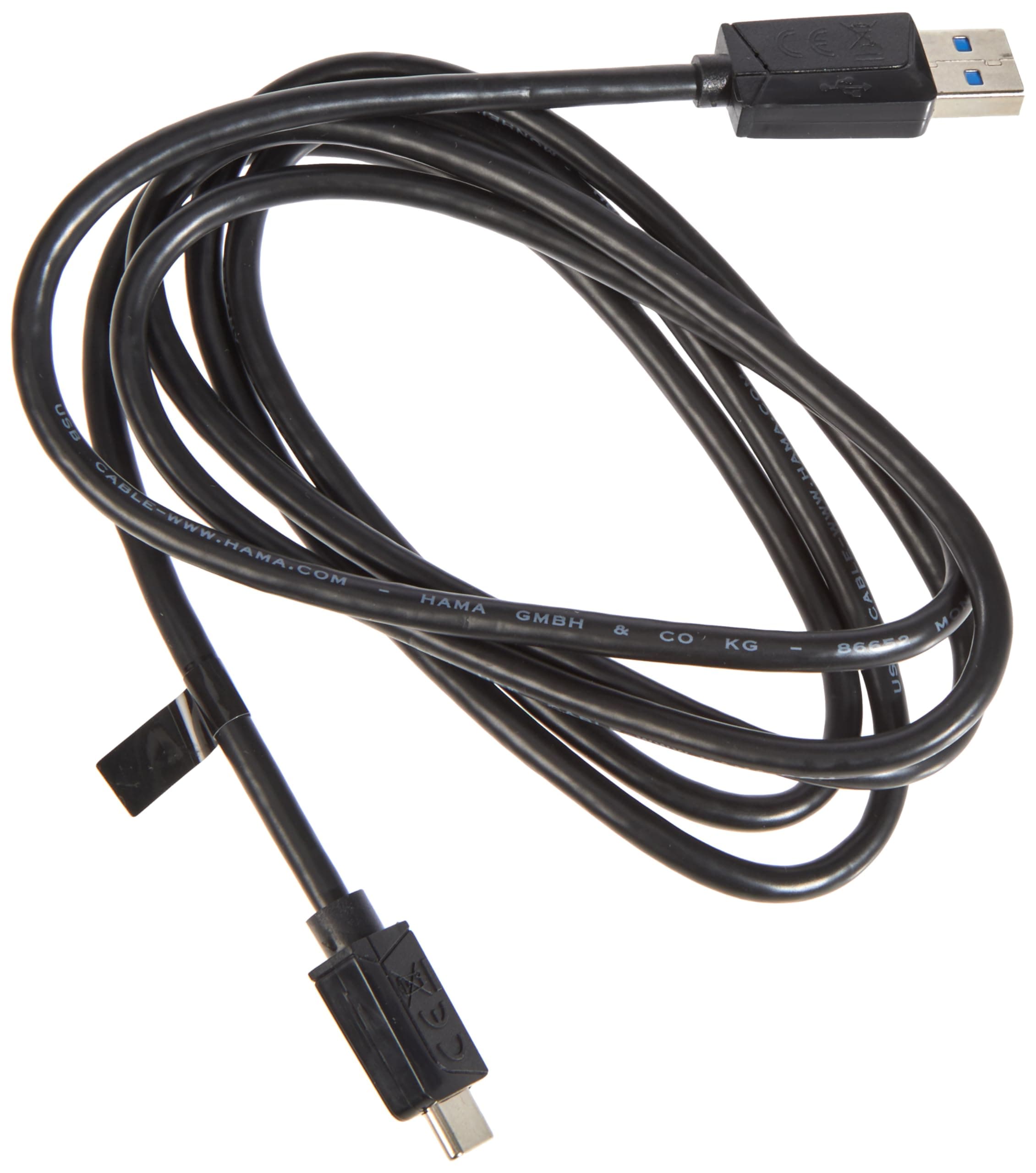 Кабел HAMA USB-C мъжко-USB- A 3.2 Gen.1 мъжко, 5Gbit/s, 1.5 м., Черен
