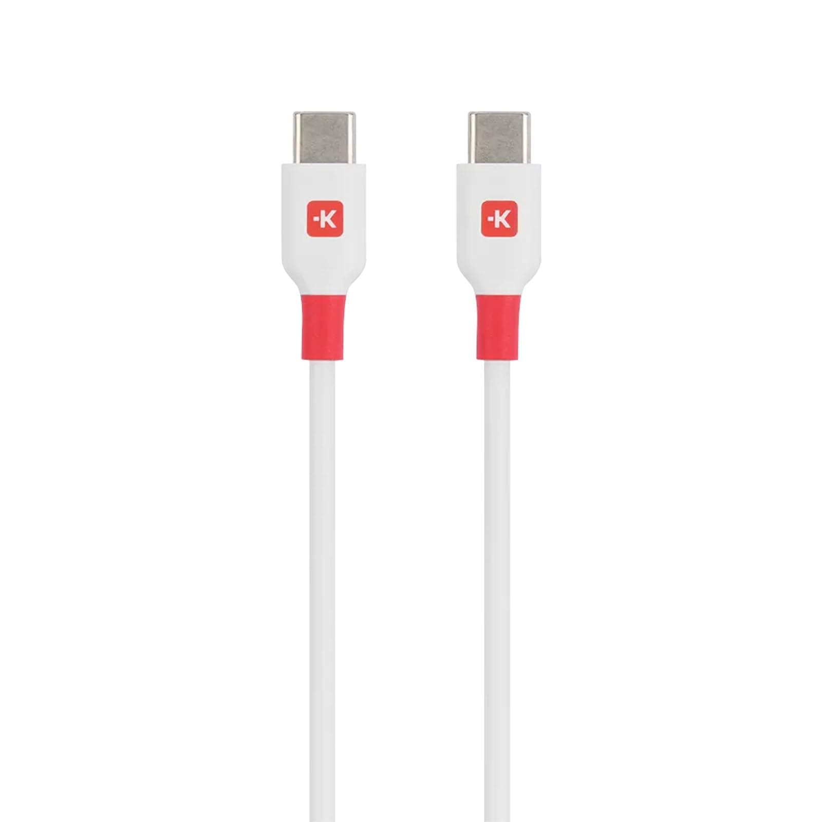 Кабел Skross, USB-C - USB-C мъжко, USB 2.0, 1.2м, Бял