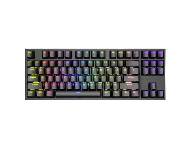 Genesis Gaming Keyboard Thor 404 TKL Black RGB Backlight US Layout Yellow Switch