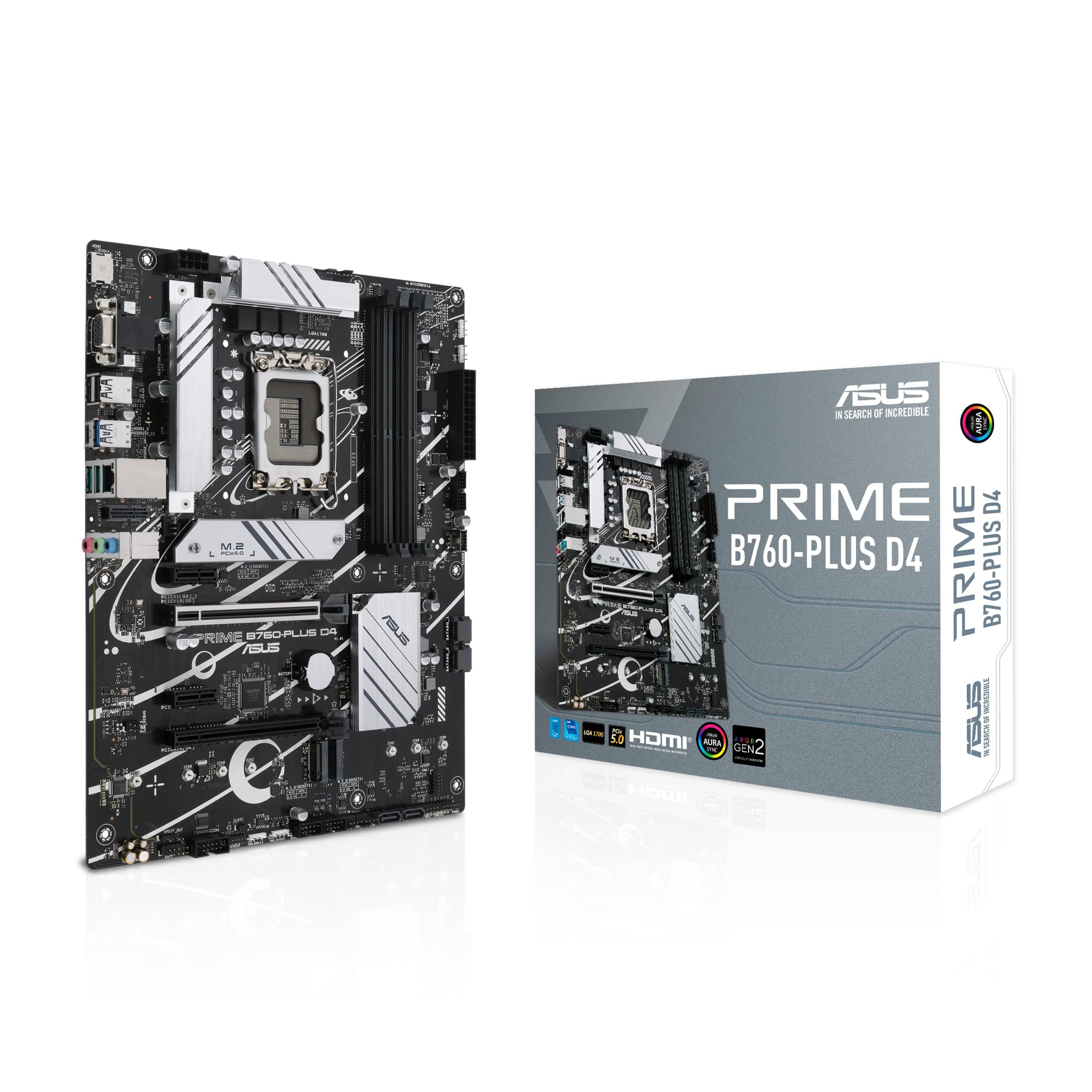 Дънна платка ASUS PRIME B760-PLUS D4, LGA 1700, ATX