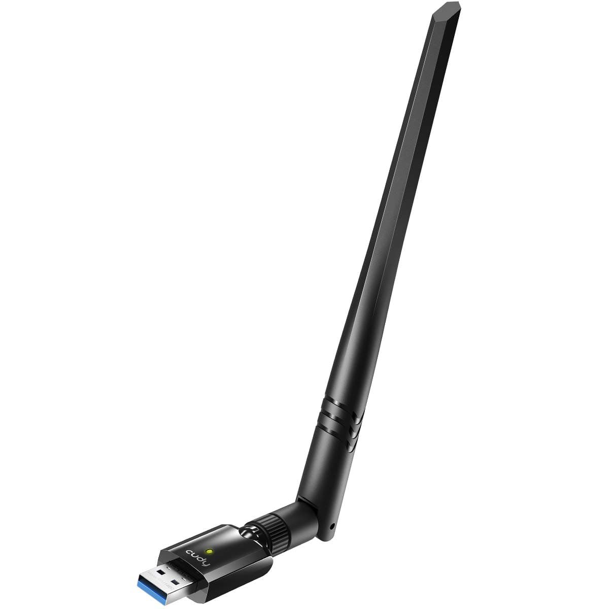 Безжичен адаптер Cudy WU1400, USB 3.0, 2.4/5 Ghz, Външна антена