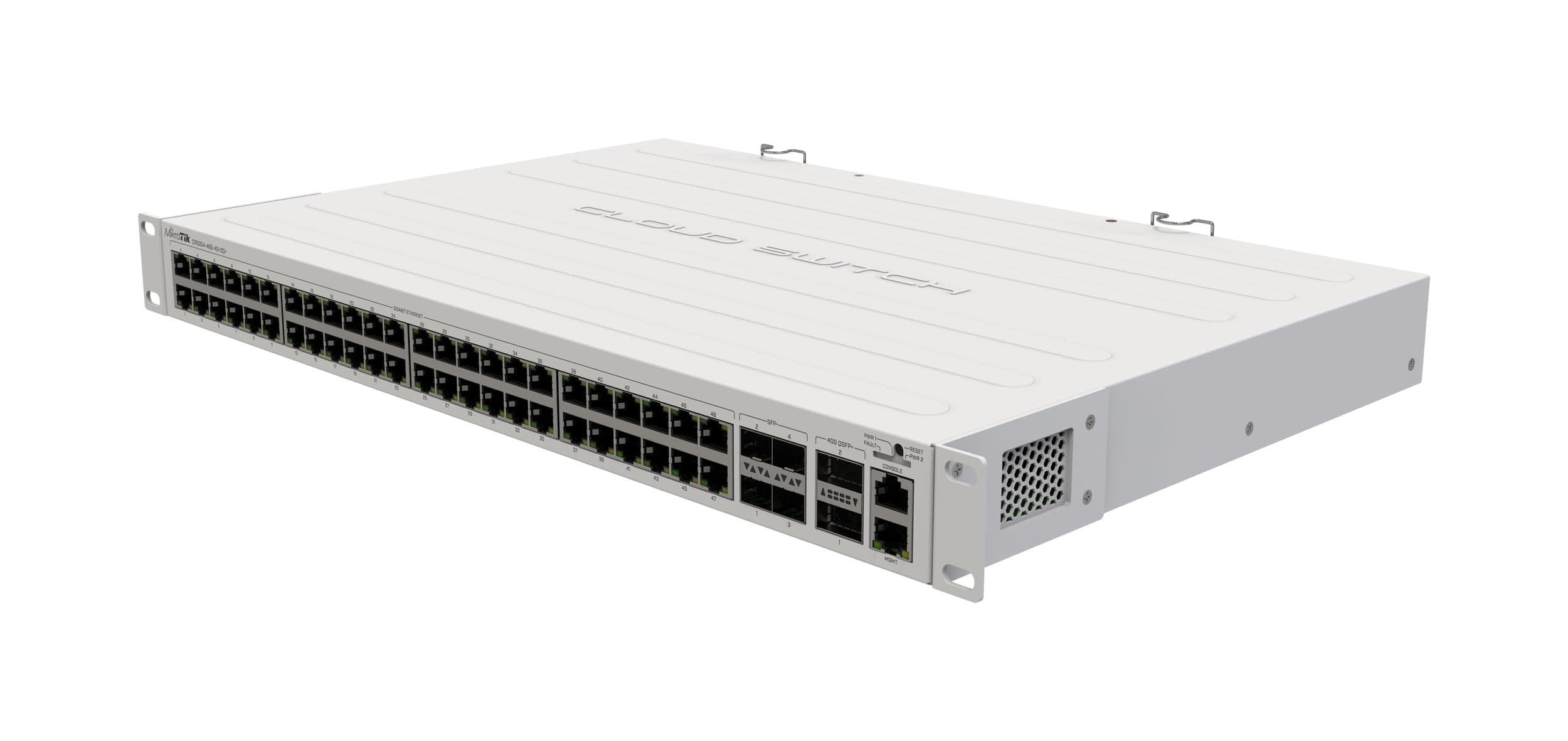 Суич MikroTik CRS354-48G-4S+2Q+RM, 48 ports, 40 Gbps QSFP+ портове