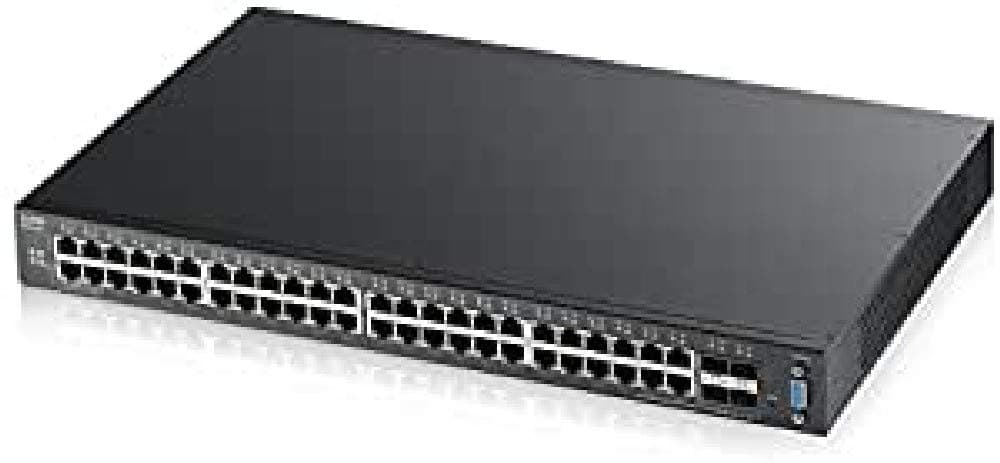 Суич ZYXEL XGS2210-52, 48 портов Gigabit, управляем L3, 4xSFP за монтаж в шкаф