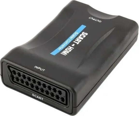 Видео конвертор Estillo ASK-ST001, Scart женско - HDMI женско, Черен