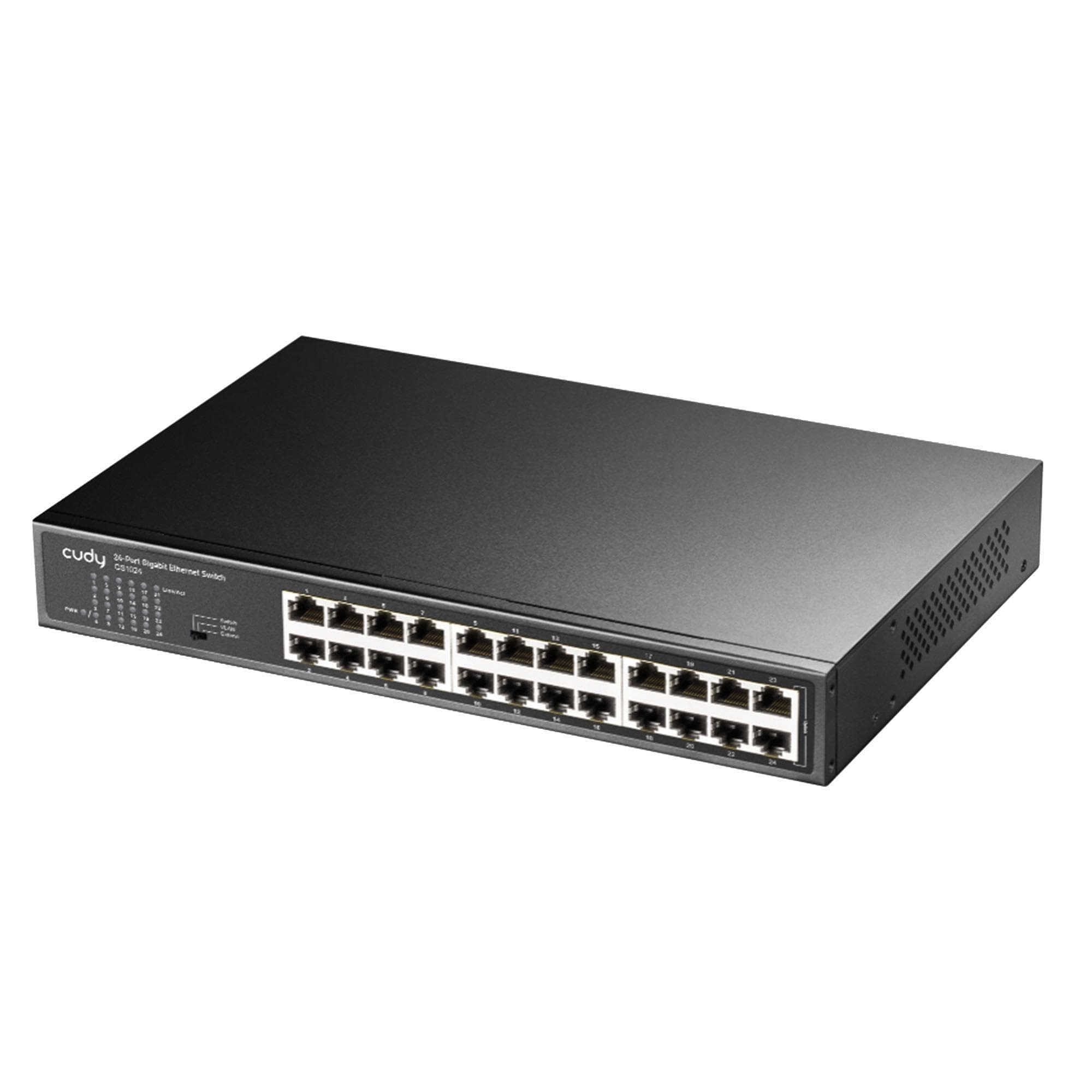 Суич Cudy GS1024, 24 портов, 10/100/1000, Auto-MDI/MDIX, за 19" rack