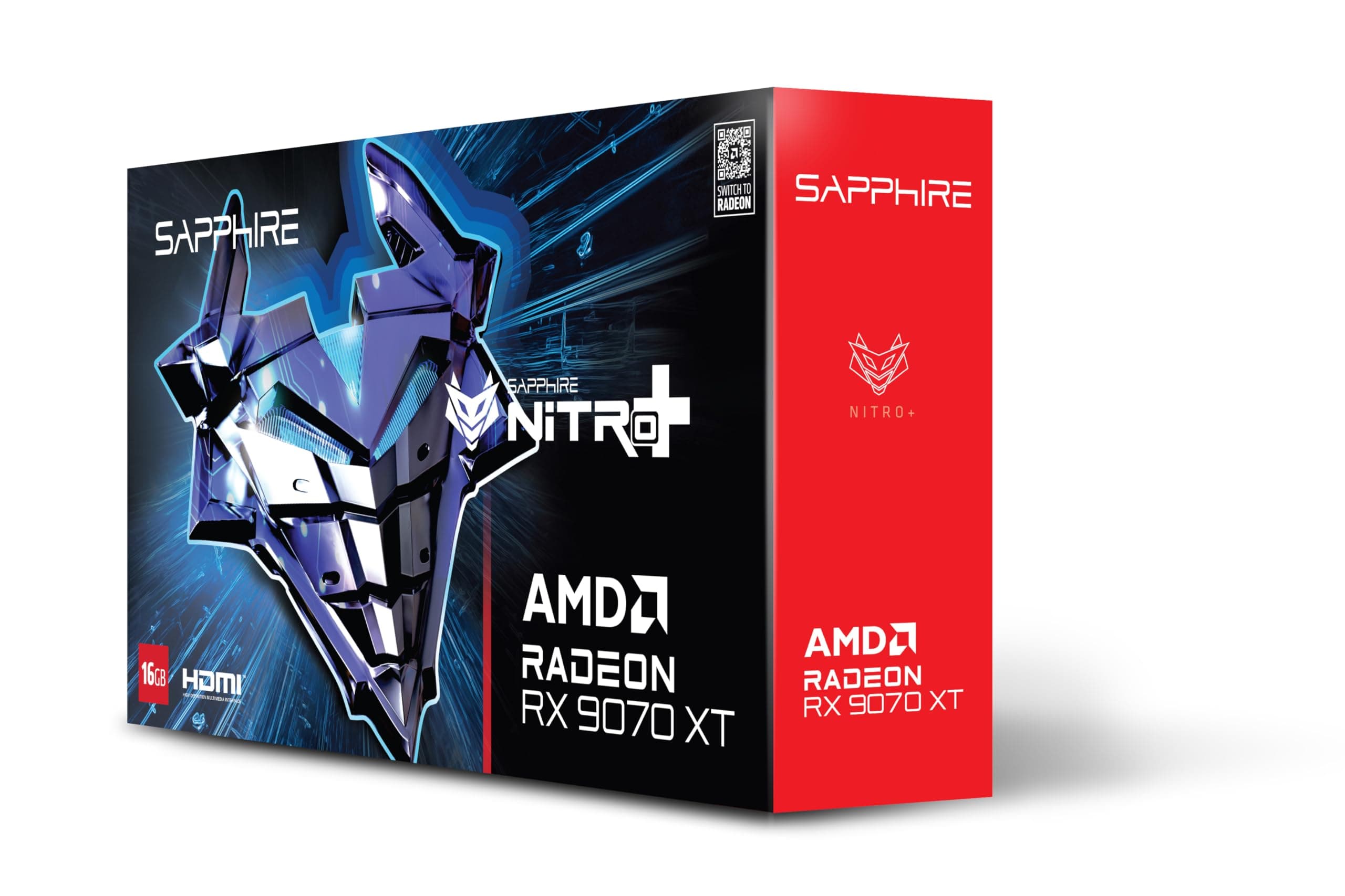 SAPPHIRE NITRO+ AMD RADEON RX 9070 XT GAMING OC 16GB DUAL HDMI DUAL DP