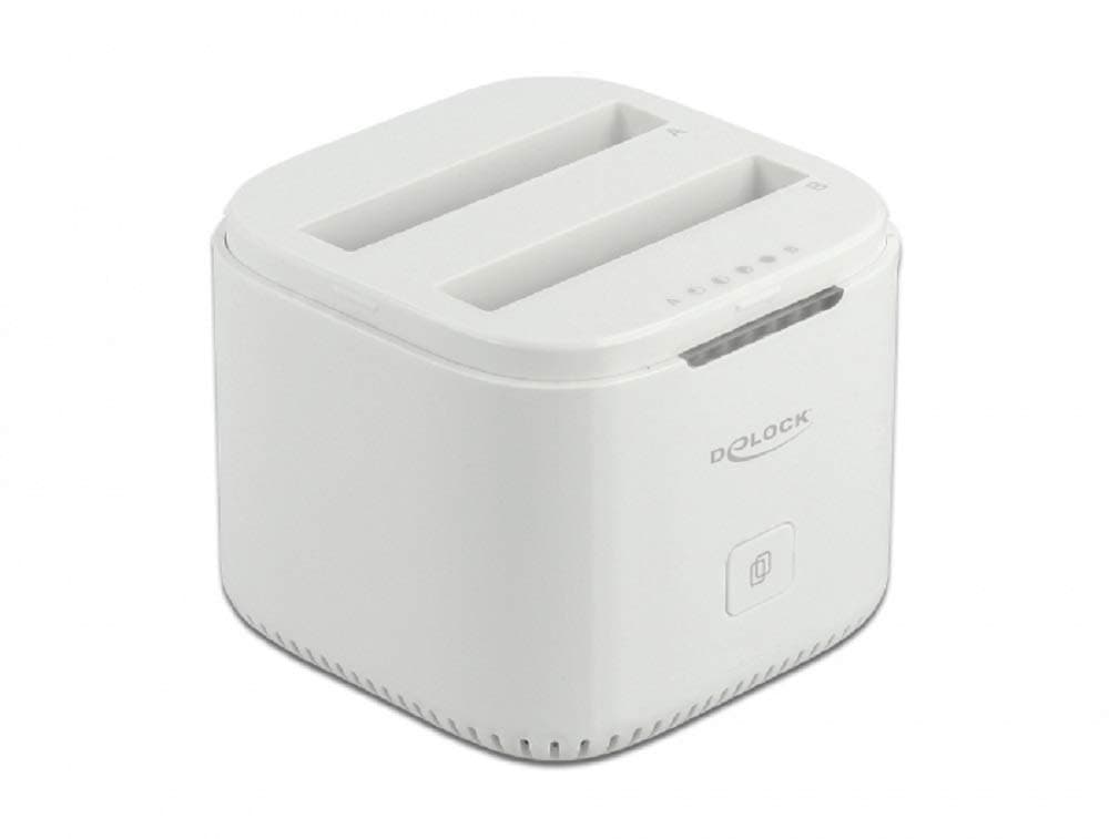 Станция Delock USB-C, За 2 x 2.5″ SATA HDD / SSD, Клониране