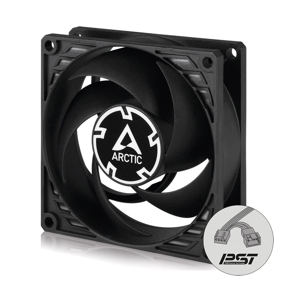 Вентилатор ARCTIC P8 PWM PST, Черен