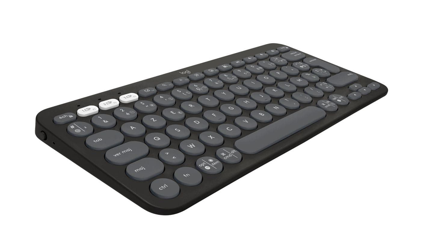 Logitech Pebble Keys 2 K380s - TONAL GRAPHITE - US INT'L - BT - N/A - INTNL-973 - UNIVERSAL
