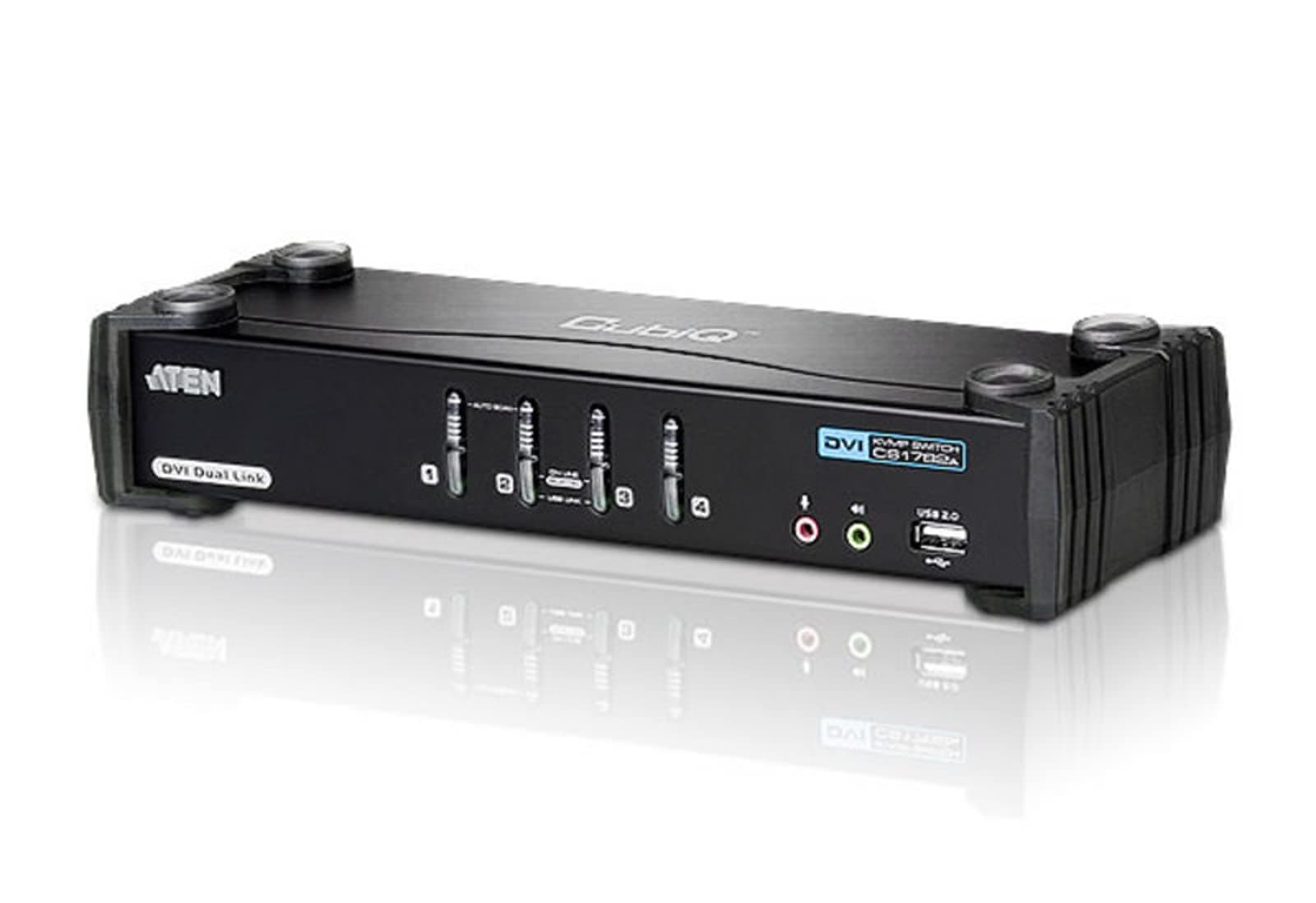 KVMP превключвател ATEN CS1784A, 4-портов, USB, DVI Dual Link, Audio