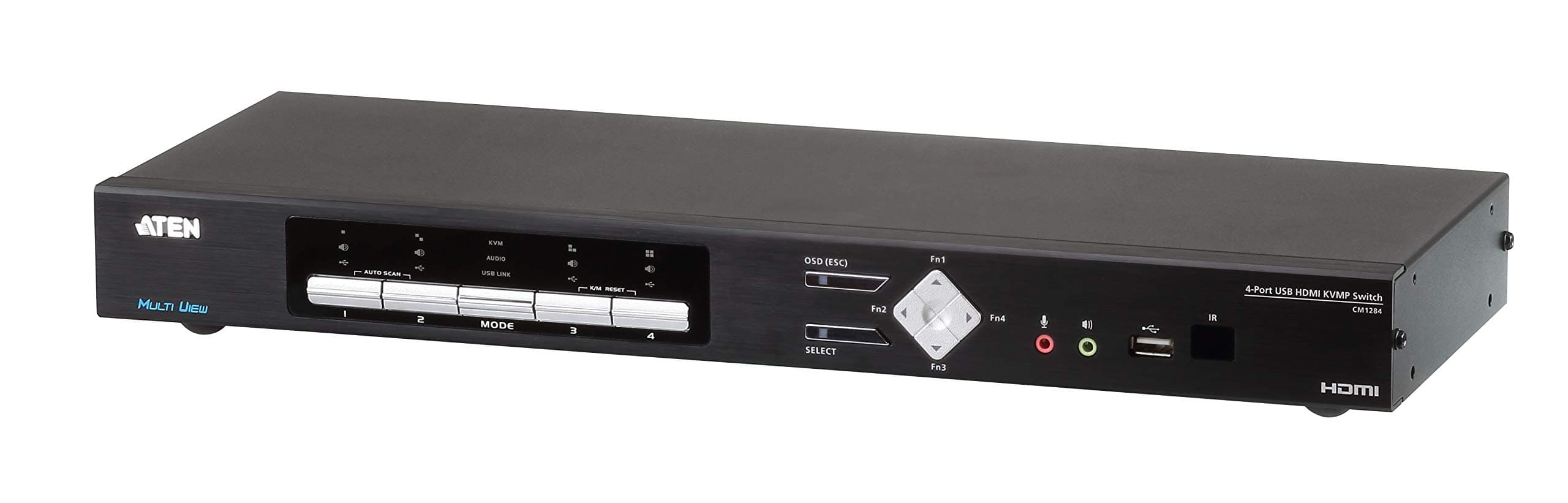 KVM превключвател ATEN CM1284-AT-G, 4 порта, USB, 4K, HDMI, Multi-View