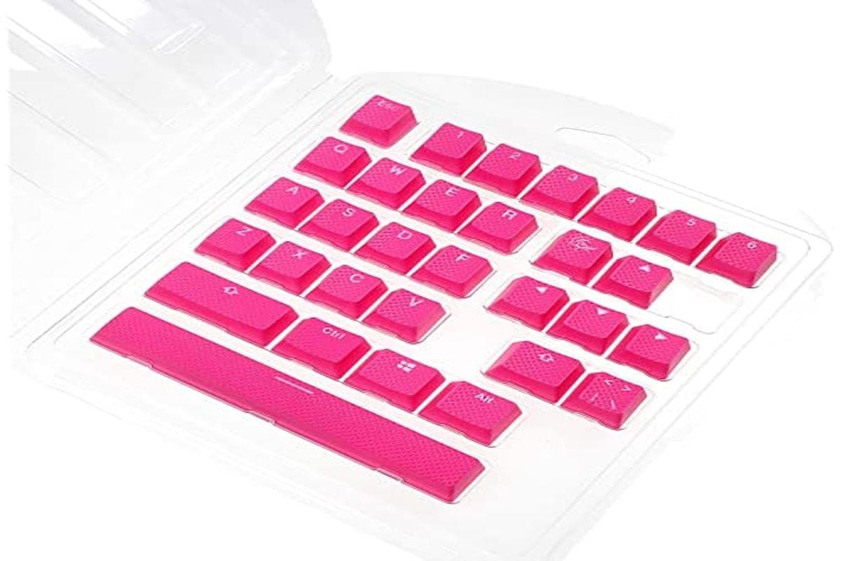 Капачки за механична клавиатура Ducky Pink 31-Keycap Set Rubber Backlit Double-Shot US Layout
