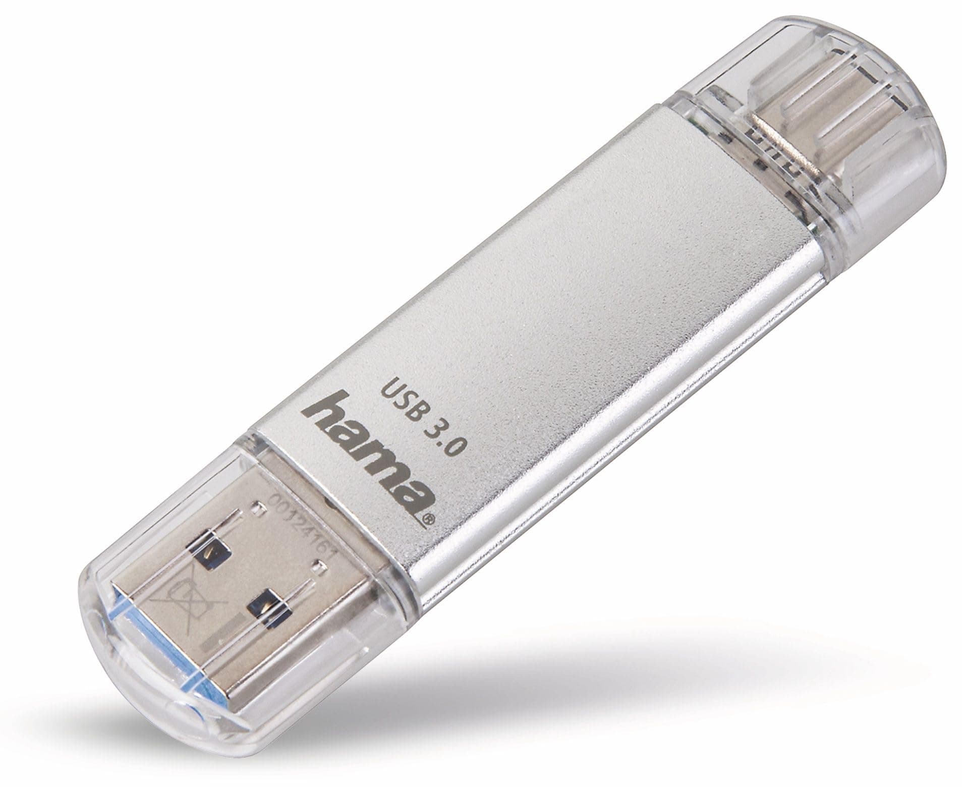 USB памет HAMA Тип USB-C/USB-A 3.0 Laeta, 32GB, 40 MB/s, silver