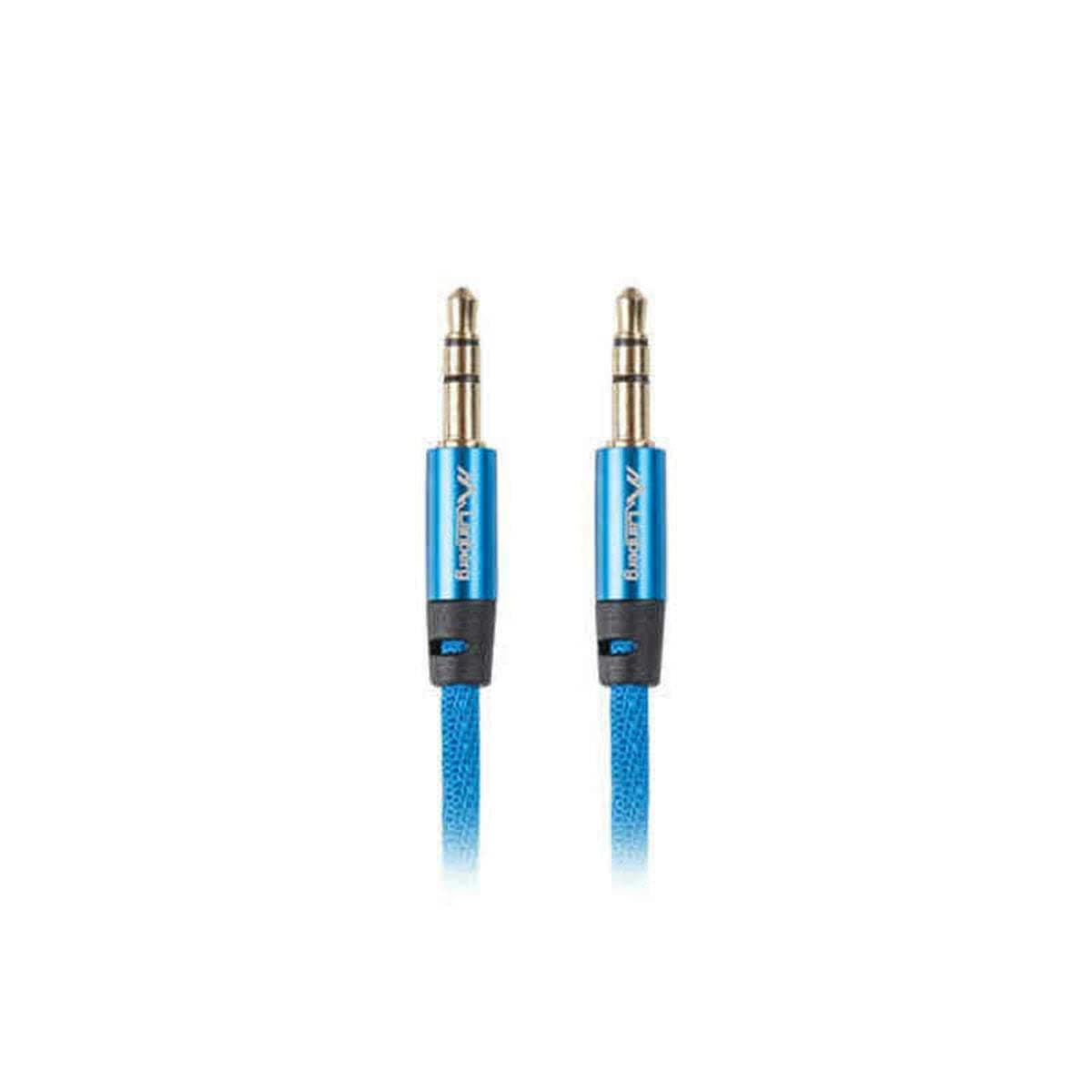 Lanberg mini jack 3.5mm M/M 3 pin cable 1m, blue premium