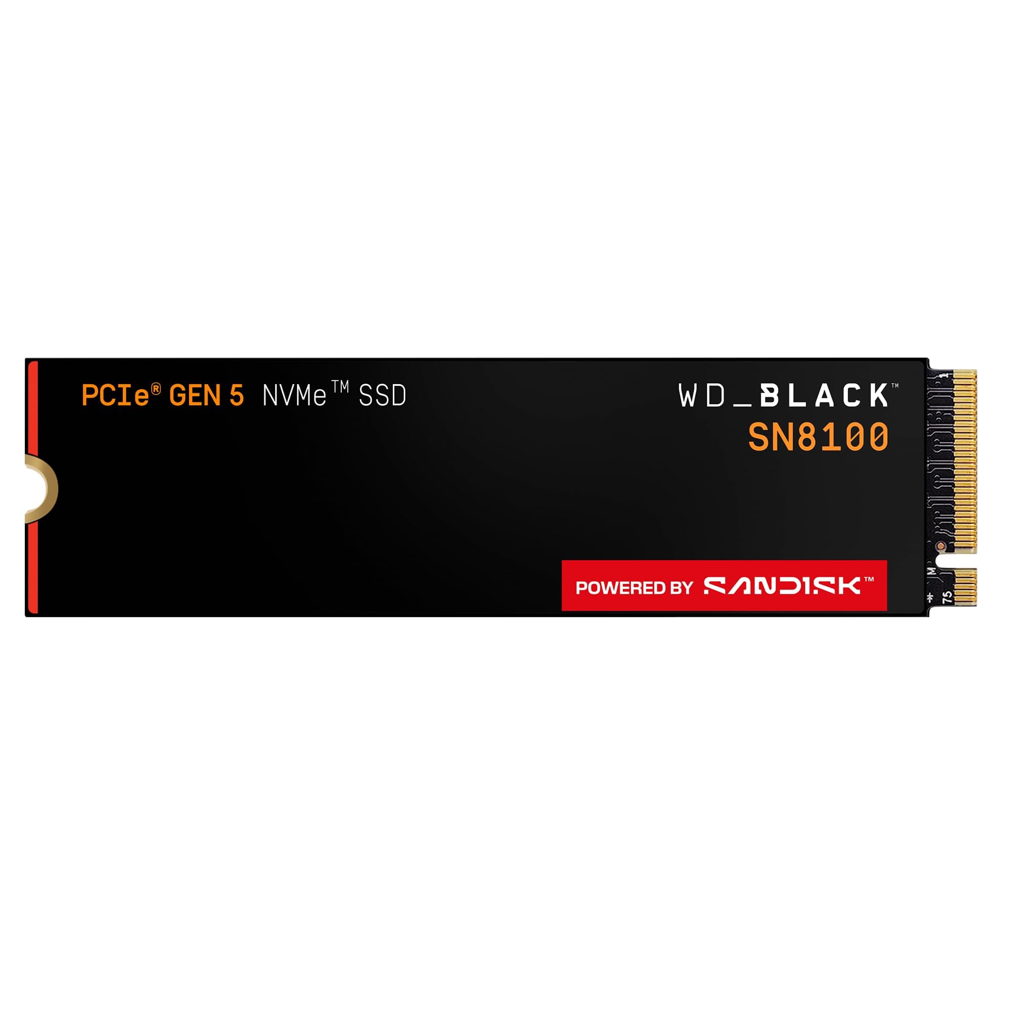 WD Black 2TB SN8100 PCIe 5.0x4 NVMe M.2 SSD