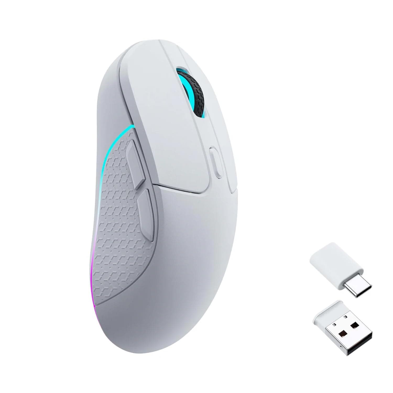 Геймърска Безжична мишка Keychron M3, Matte White