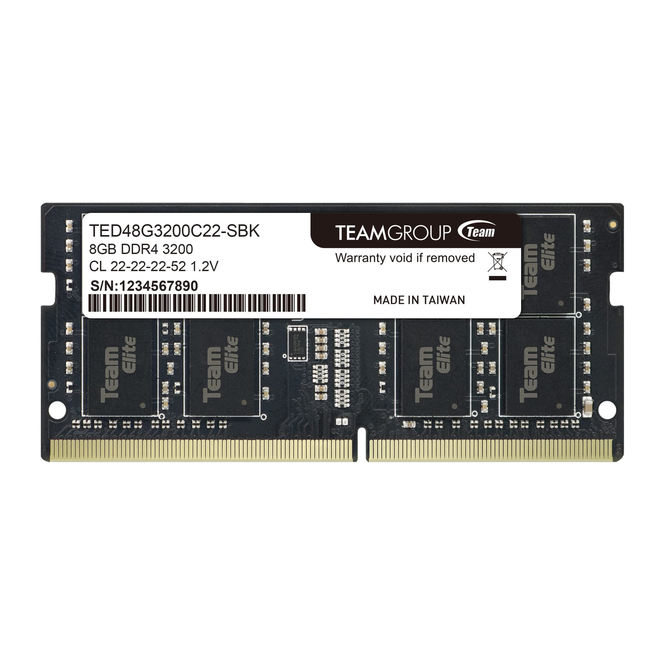 Памет Team Group Elite DDR4 SO-DIMM 8GB 3200MHz CL22 1.2V TED48G3200C22-S01
