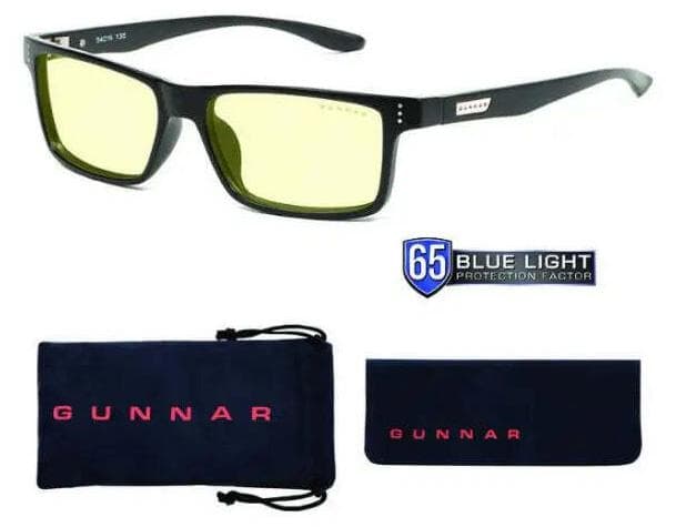 Компютърни очила GUNNAR Vertex Onyx, Amber Natural, Черен