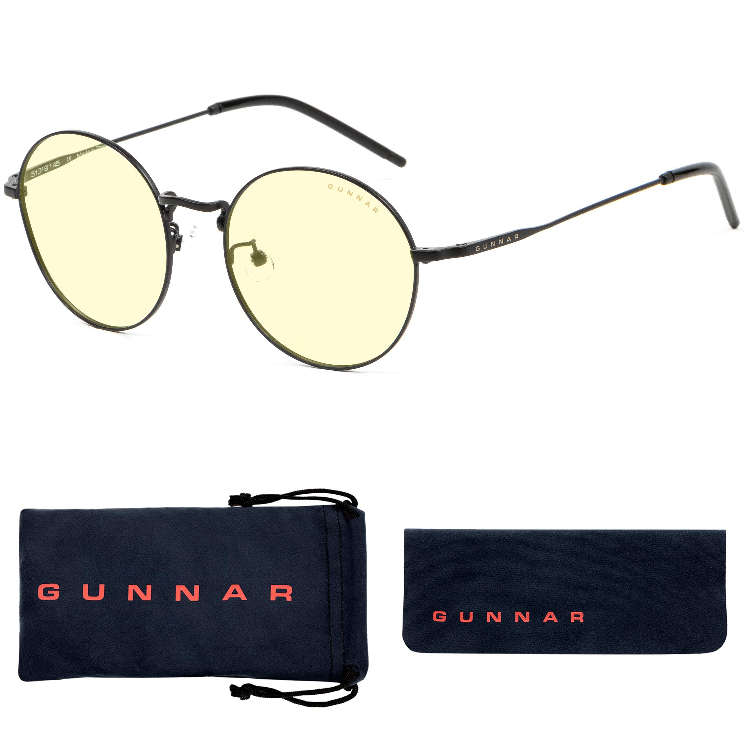 Компютърни очила GUNNAR Ellipse Onyx, Amber