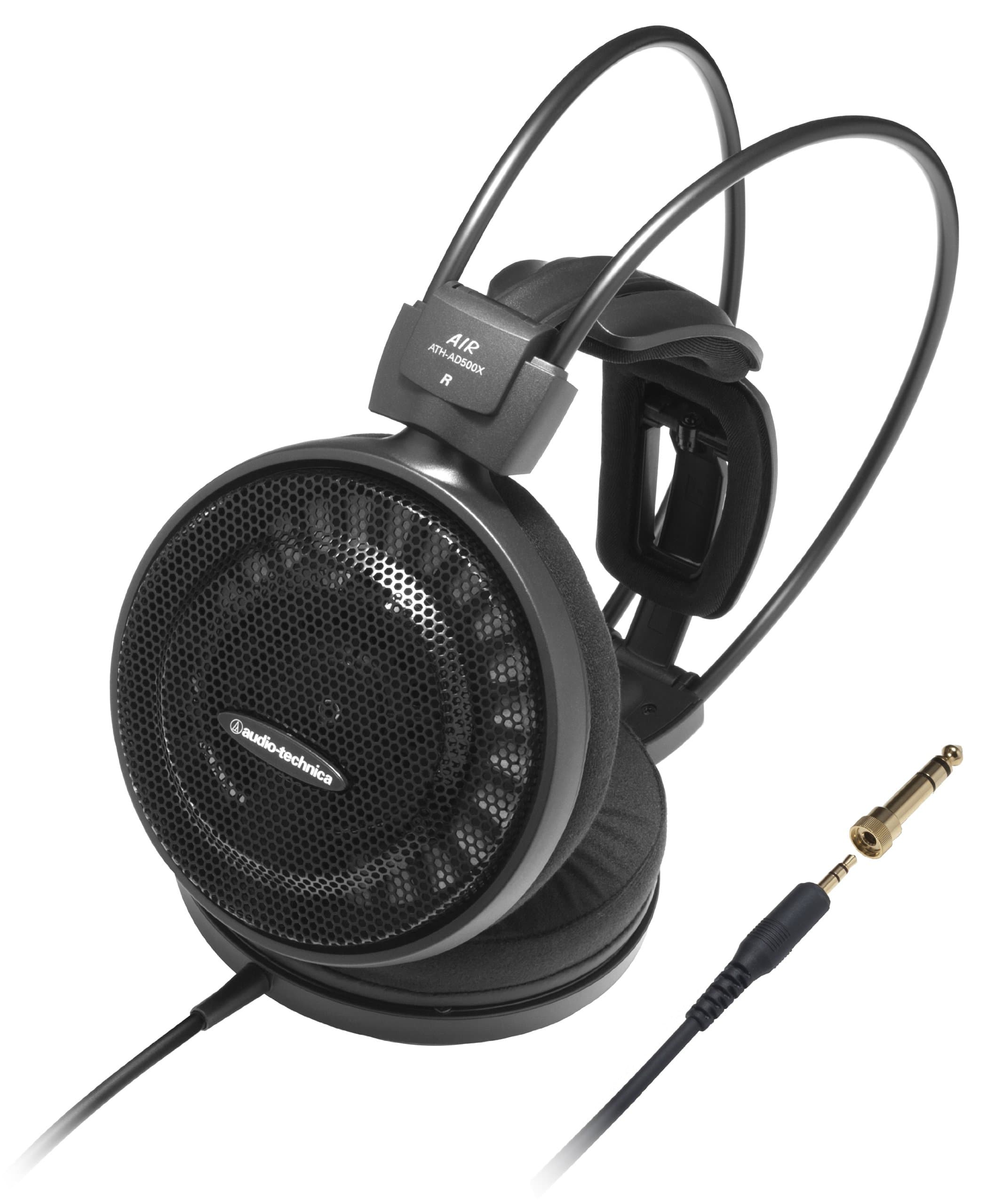 Слушалки Audio-Technica ATH-AD500X, 3.5mm жак, 5-25 000Hz честотен диапазон, 48 ohms, черни