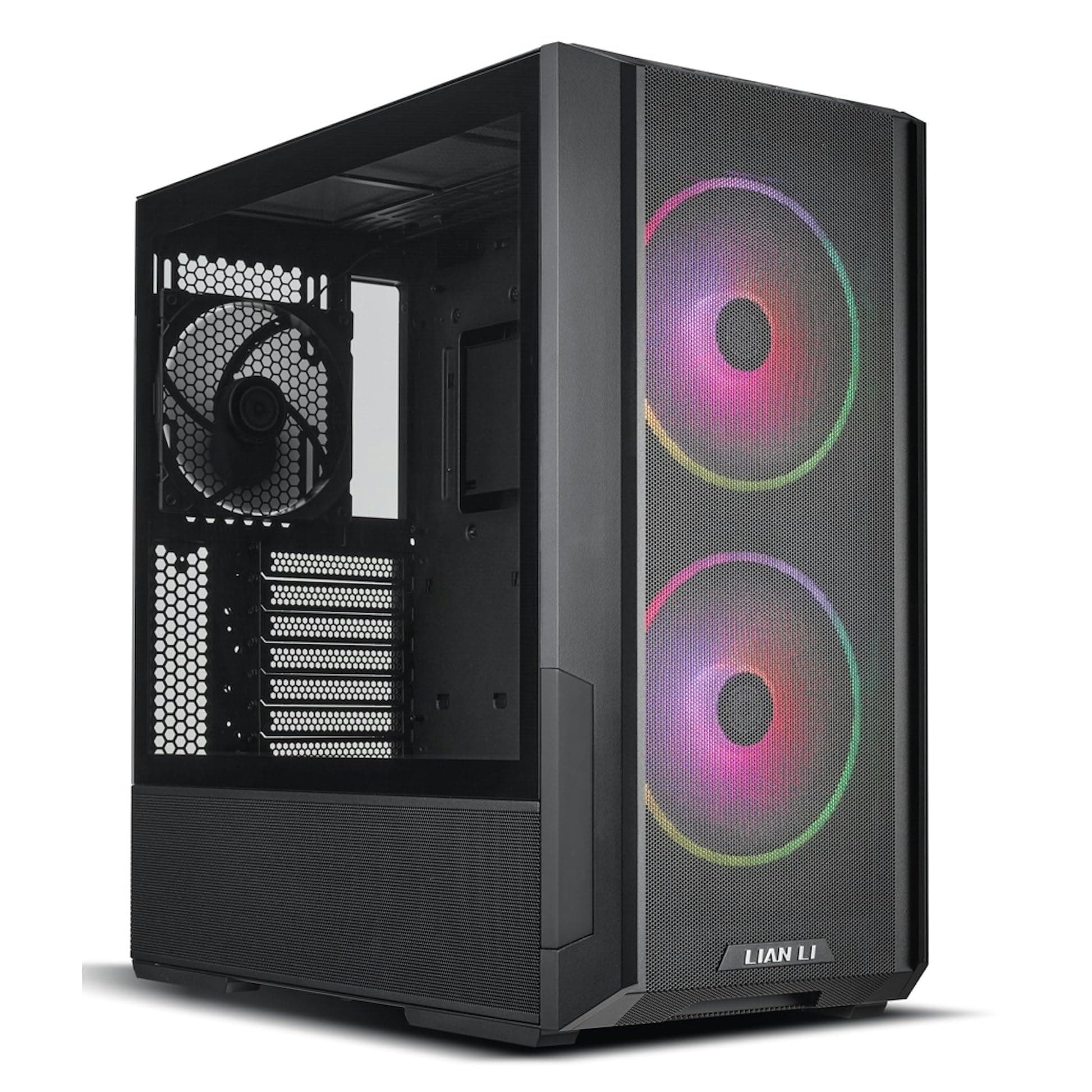 Кутия Lian-Li LANCOOL 216, RGB, Mid-Tower, Tempered Glass, Черна