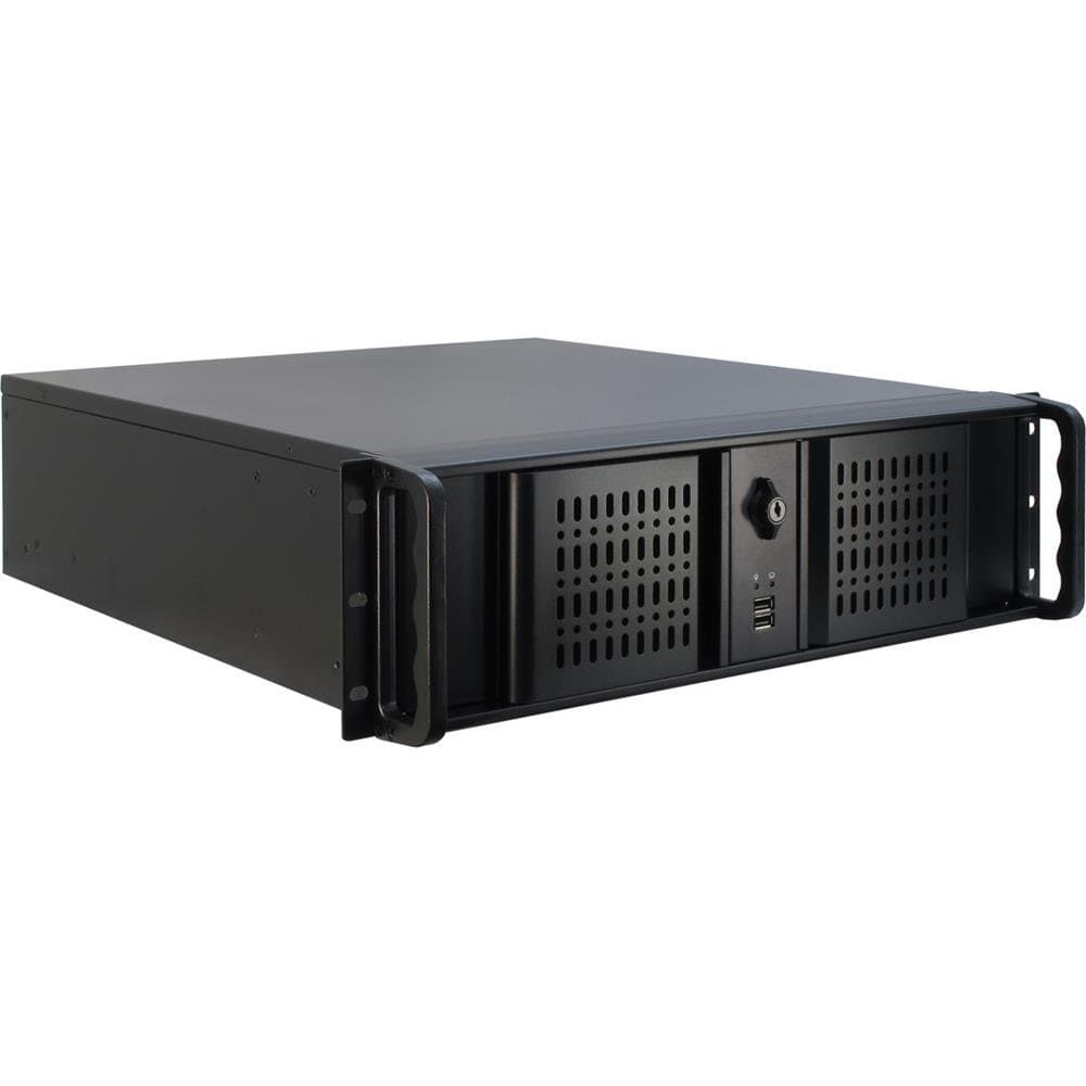 Кутия за сървър InterTech 3U 3098-S, 19", Черна