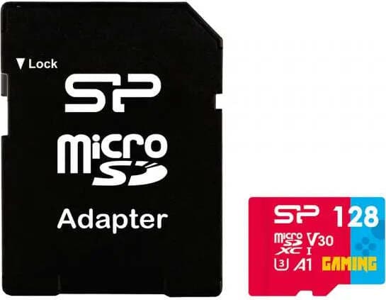 Карта памет Silicon Power Superior Gaming 128GB, microSDHC/SDXC, Class 10, A1, V30, UHS-I U3, SD Adapter
