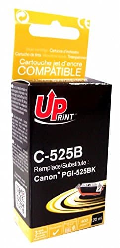 Мастилница UPRINT PGI525 CANON, С чип, Черен