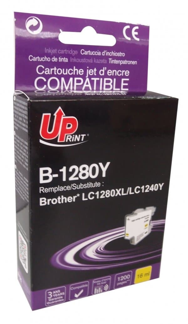 Мастилница UPRINT LC1280XL/1240 BROTHER, Yellow