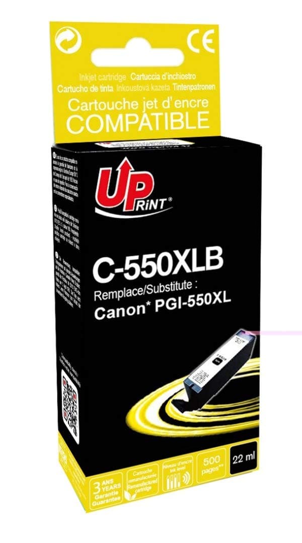 Мастилница UPRINT PGI550BK XL Canon, Черен