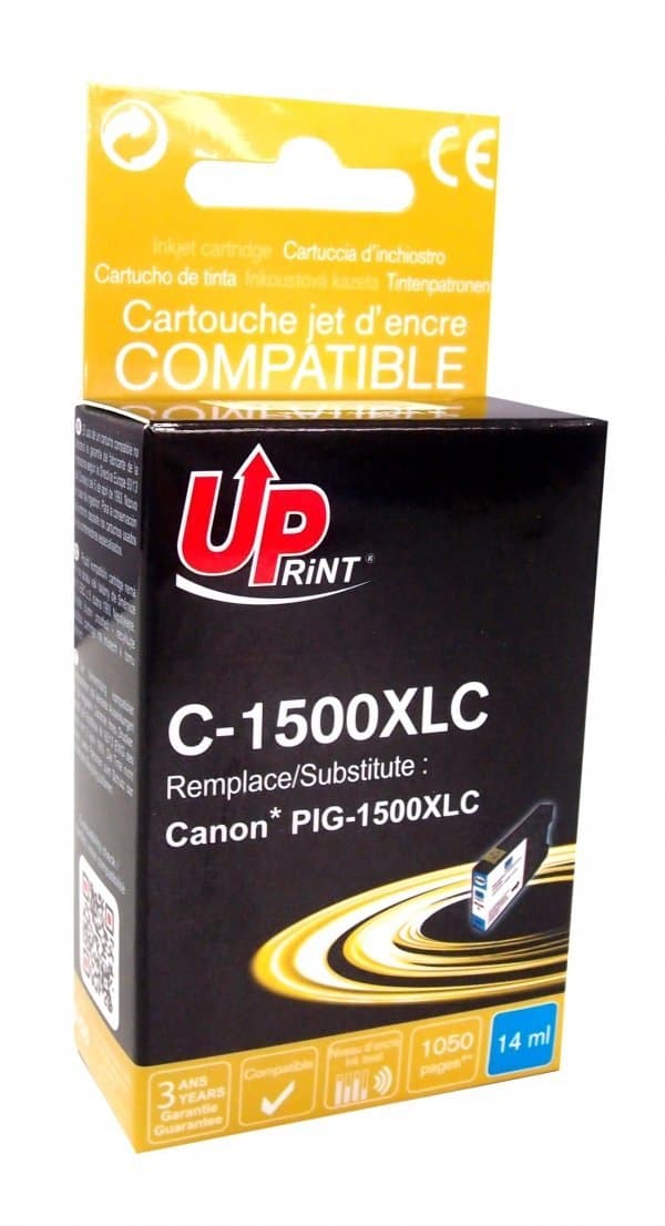 Мастилница UPRINT PGI1500 Canon, Син