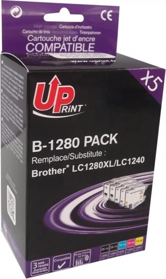 Мастилница UPRINT LC1280XL / LC1240, BROTHER, (BK+C+M+Y)