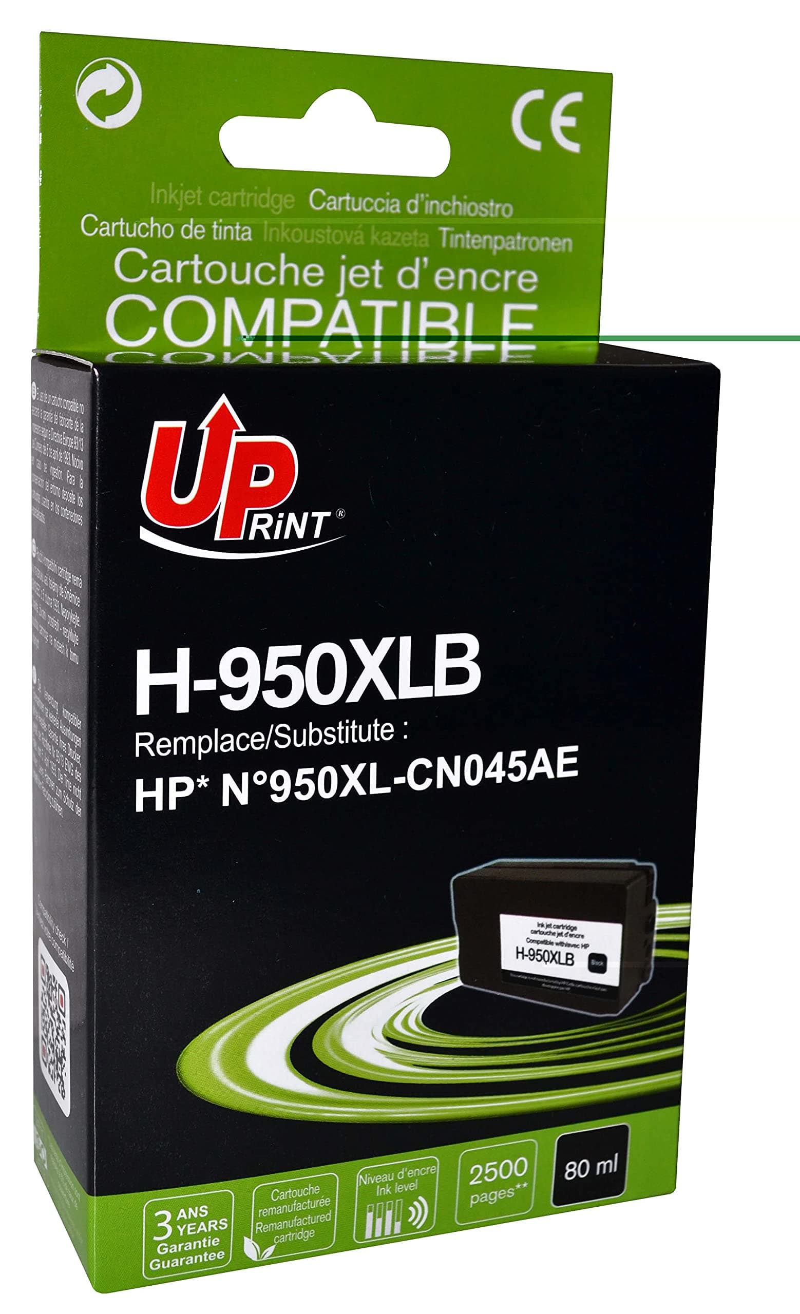 Мастилница UPRINT CN045AE HP, Черно