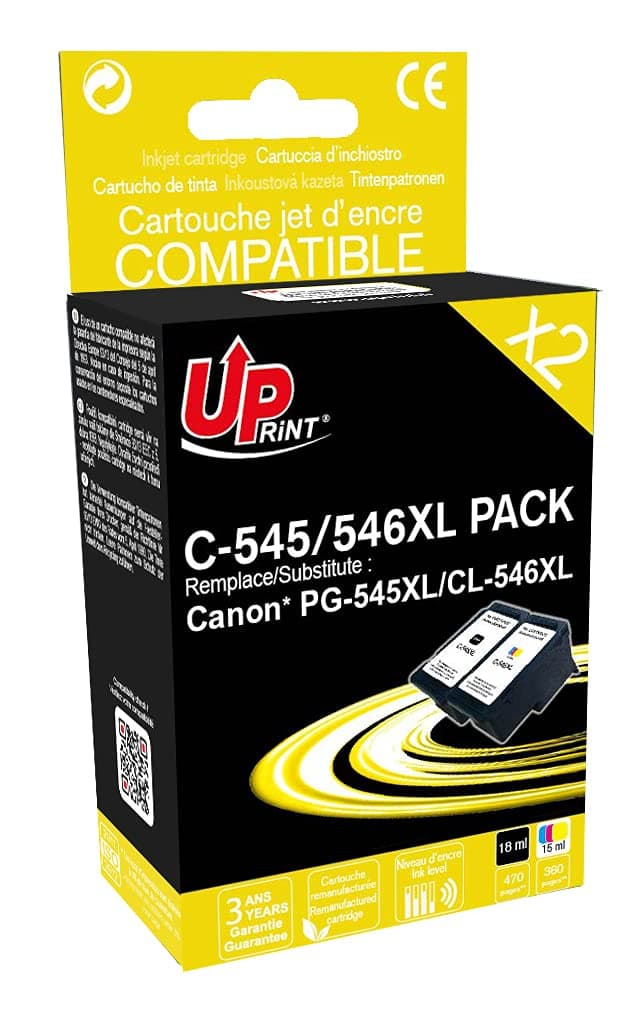 Мастилница CANON PG-545XL/CL-546XL, Комплект, Canon IP2850/ MG2450/MG2550/TS335x, BK/C/M/Y