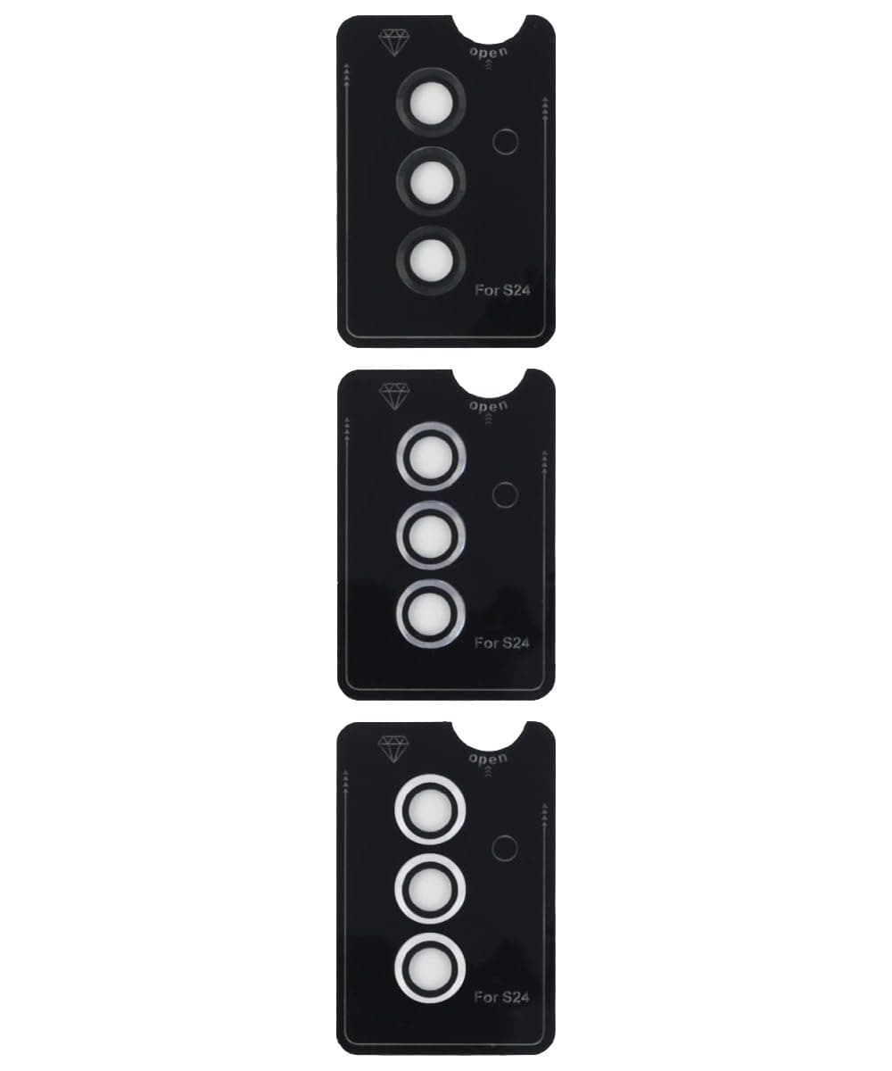 3 комплекта предпазни стъклени лещи за камерата на Samsung Galaxy S24 Plus - 4smarts StyleGlass Camera Lens Protector 3 Pack (различни цветове)
