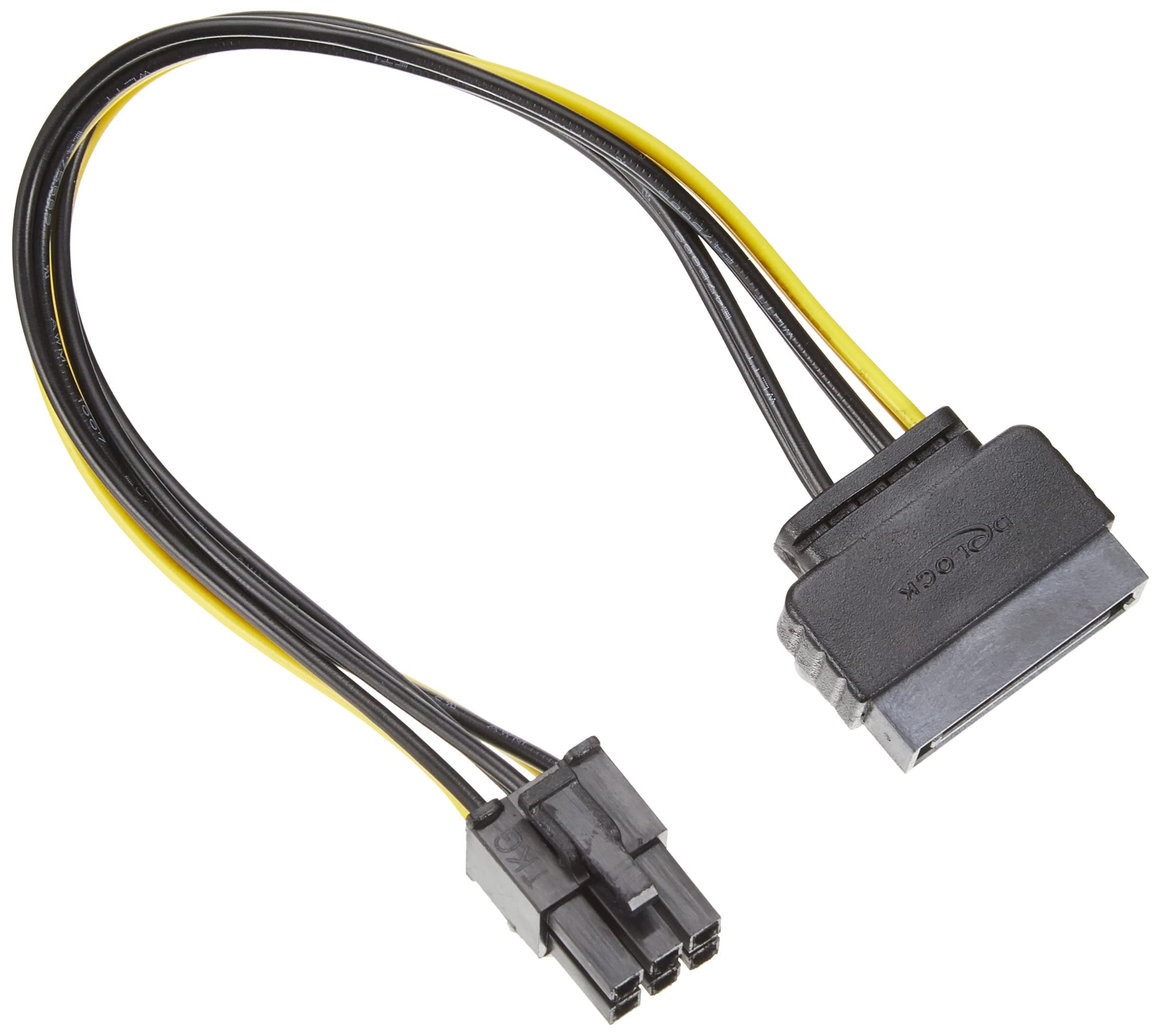 Кабел DeLock Power SATA 15 pin към 6 pin PCI Express, 20 cm