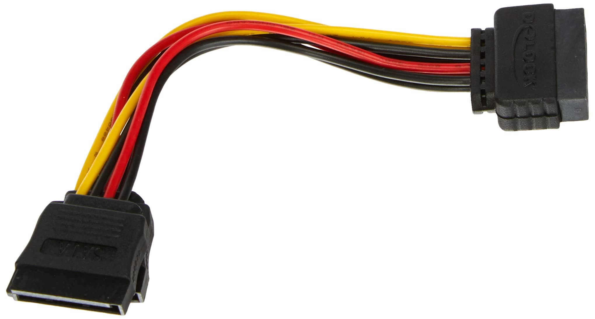 Кабел DeLock Power SATA 15 pin към 2 x SATA HDD, 15 cm