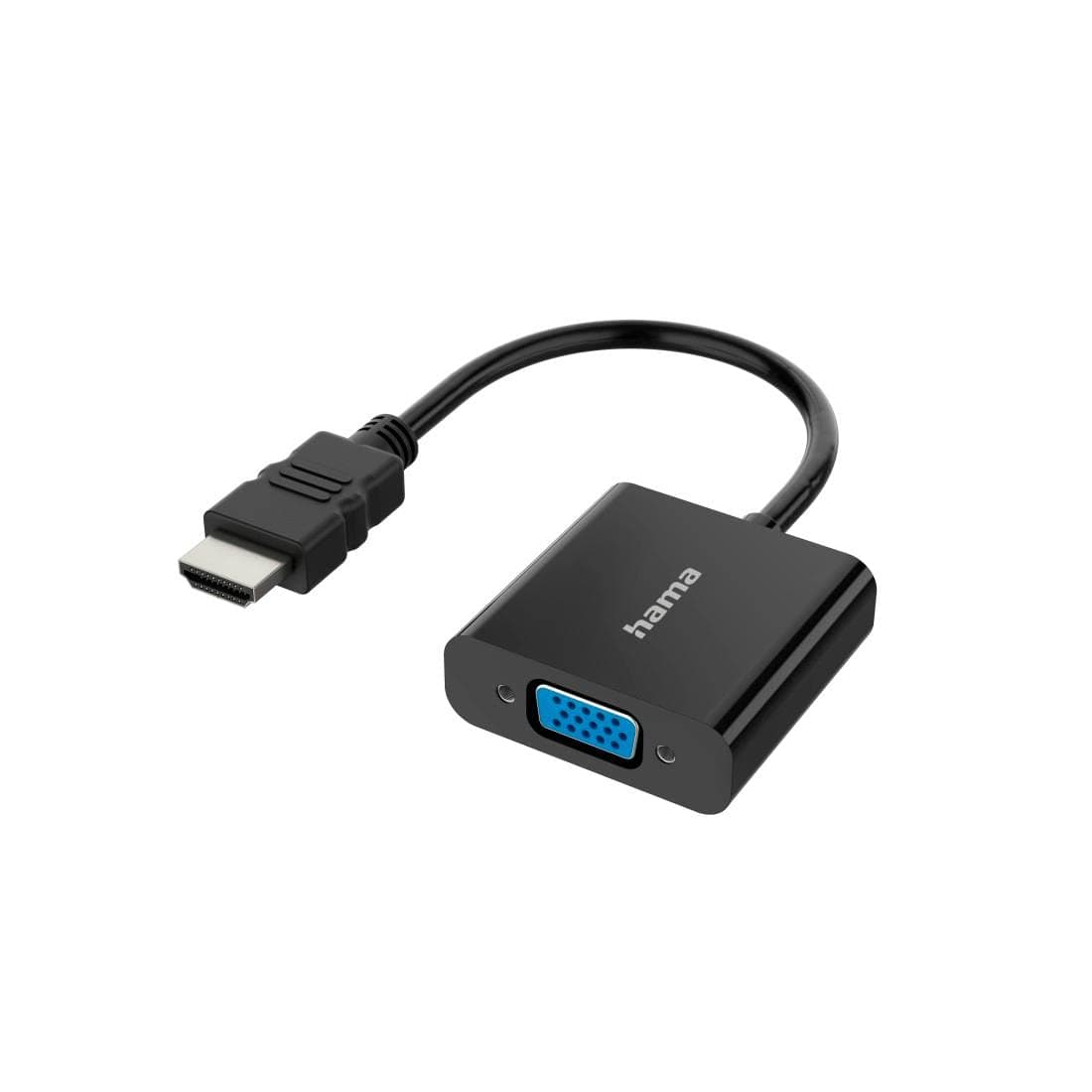 Адаптер HAMA 200343, HDMI мъжко - VGA женско, full HD 1080p, Черен