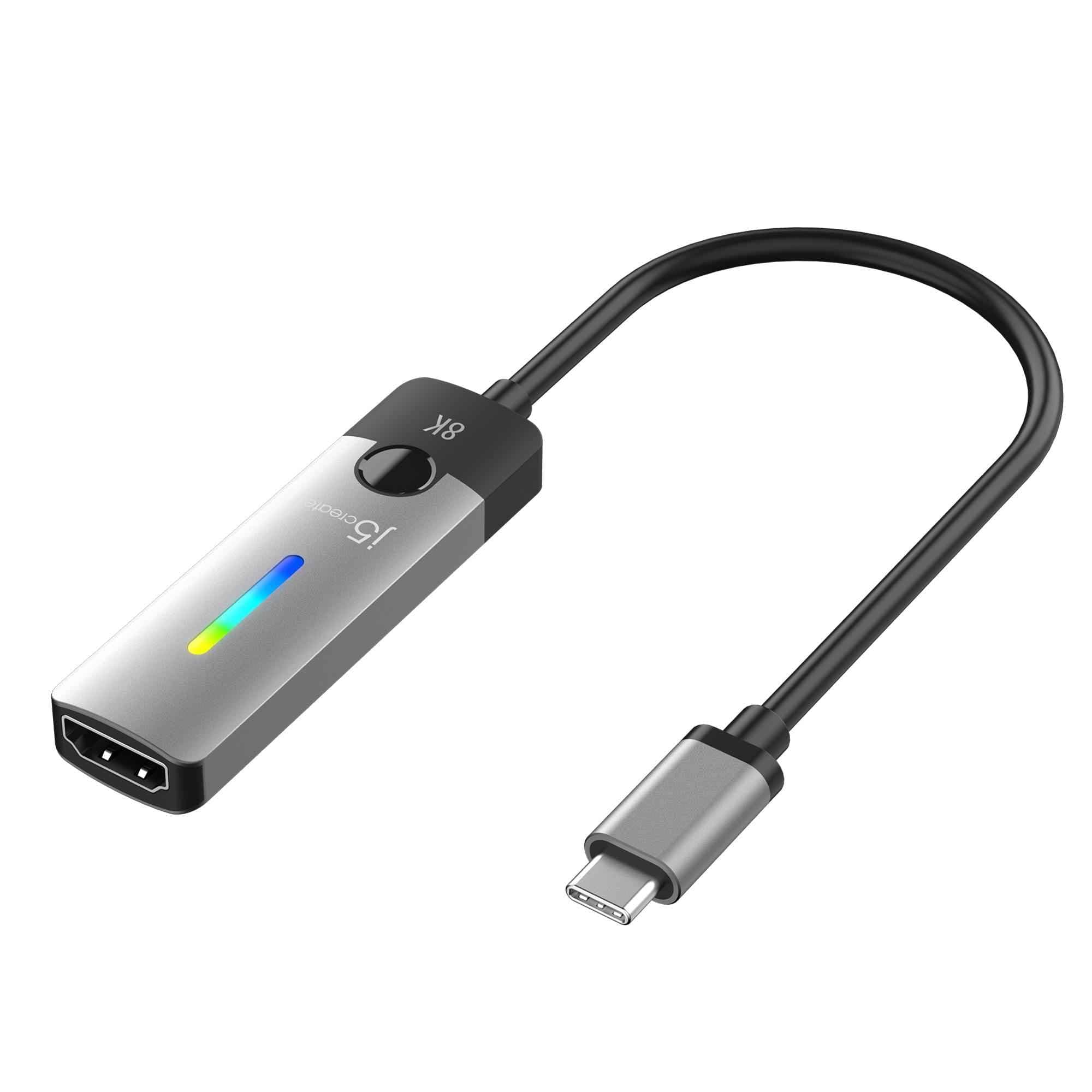 Адаптер j5create JCA157, USB-C мъжко - HDMI 2.1 женско, 8K