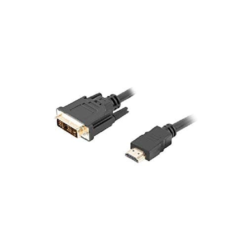 Lanberg HDMI (M) -> DVI-D(M)(18+1) cable 1.8m, single link with gold-plated connectors, black