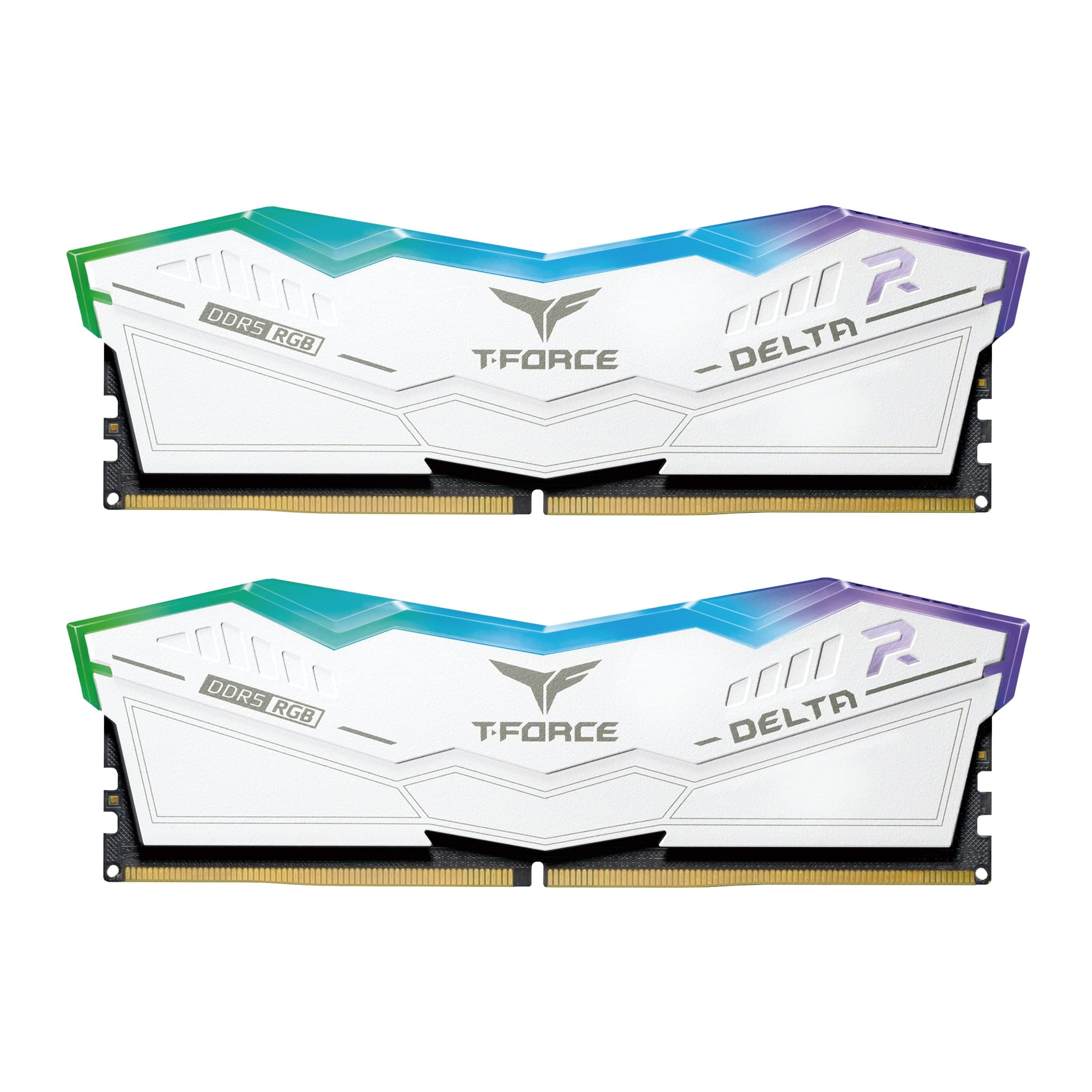 Памет Team Group T-Force Delta RGB White DDR5 32GB (2x16GB) 6000MHz CL38