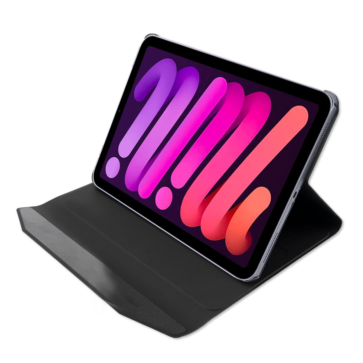 Кожен калъф с магнитно захващане за iPad mini 6 - 4smarts Flip Case DailyBiz (2021) черен)