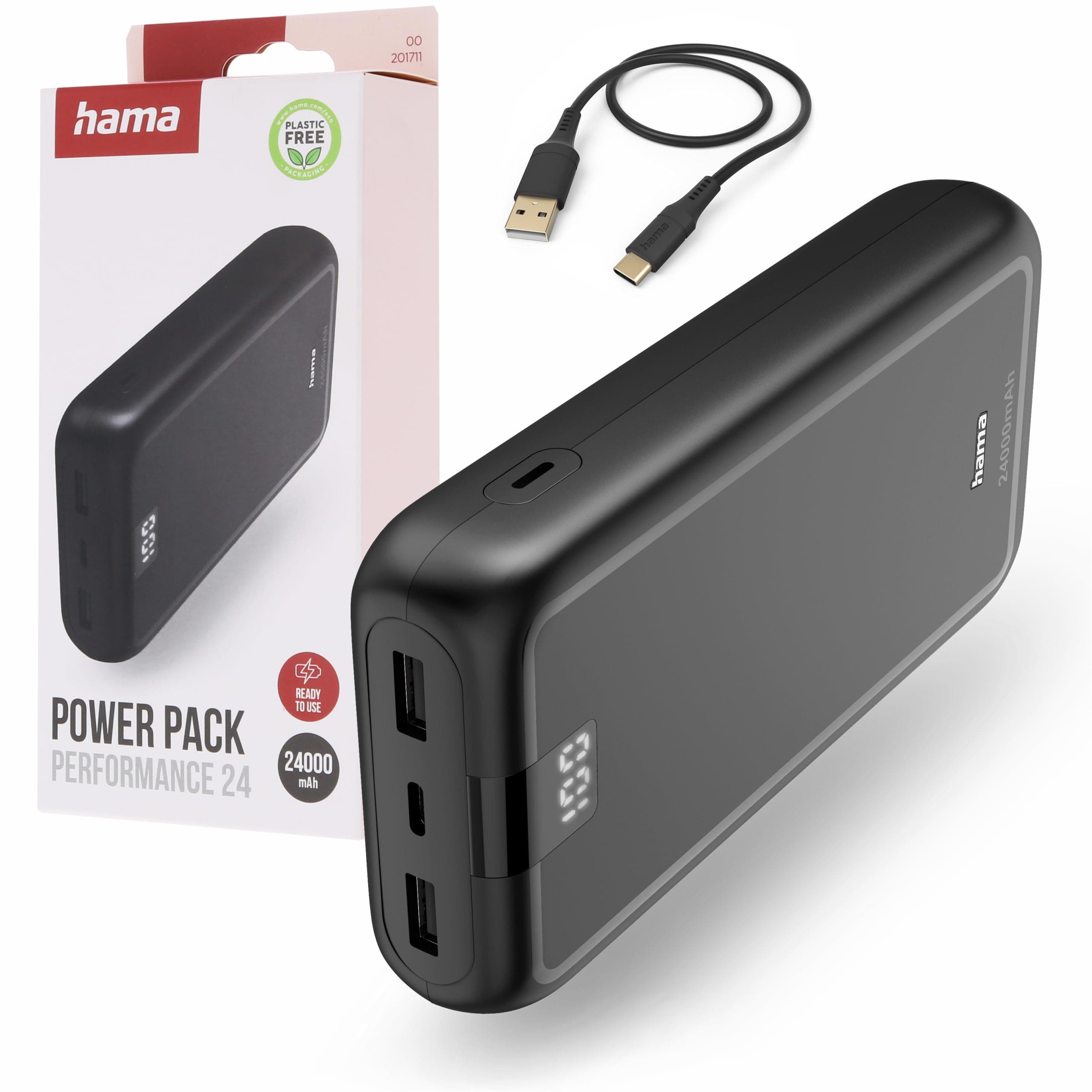 HAMA Външна батерия Power pack "Performance 24", 24000 mAh, 201711