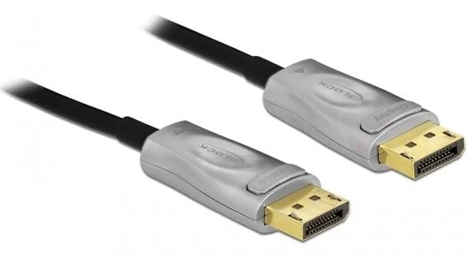 Оптичен кабел Delock, Активен, DisplayPort 1.4, 8K, 25 m