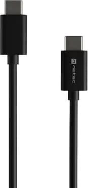 Natec USB-C(M) -> USB-C (M) 2.0 cable 1m pd 100w Black